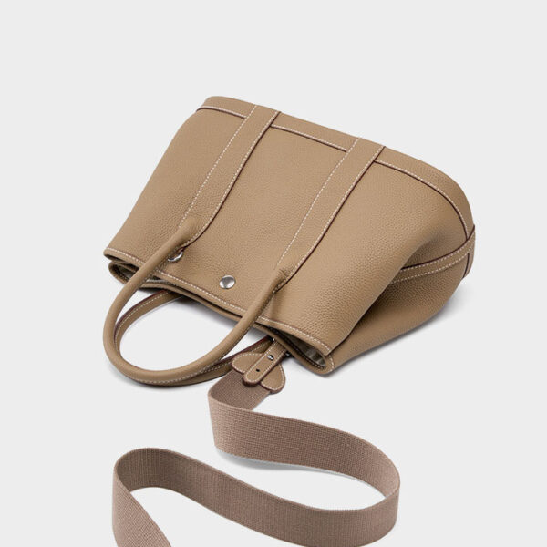 Womens Top Grain Genuine Leather Tote Bag - Image 3