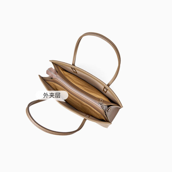 Womens Top Grain Genuine Leather Satchel Bag - Image 5
