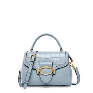 Womens Top Grain Genuine Leather Crossbody Bag