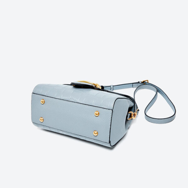 Womens Top Grain Genuine Leather Crossbody Bag - Image 5