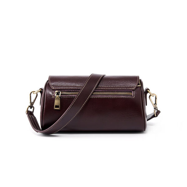 Womens Top Grain Genuine Leather Crossbody Bag - Image 4