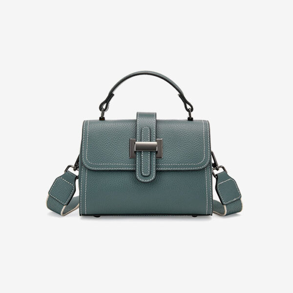 Womens Top Grain Genuine Leather Crossbody Bag - Image 2