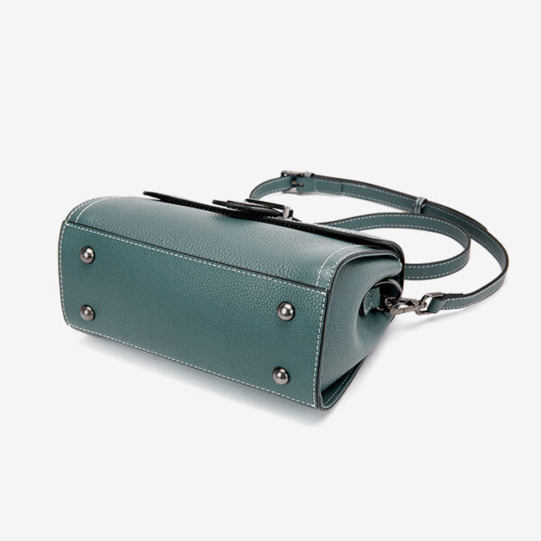 Womens Top Grain Genuine Leather Crossbody Bag - Image 4