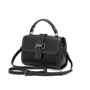 Womens Top Grain Genuine Leather Crossbody Bag