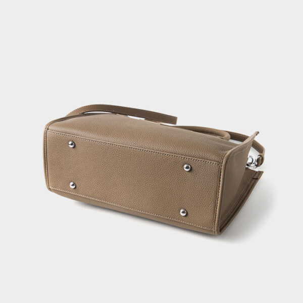 Womens Top Grain Genuine Leather Satchel Bag - Image 4