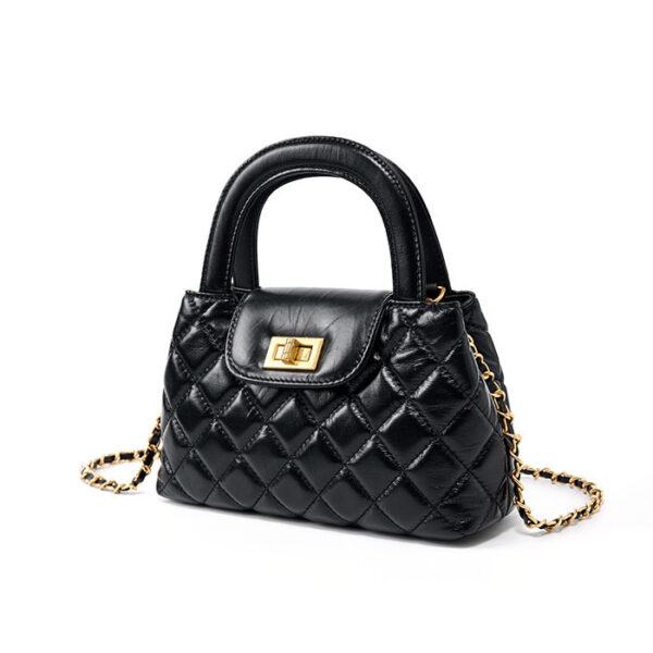 Womens Top Grain Genuine Leather Crossbody Bag - Image 2