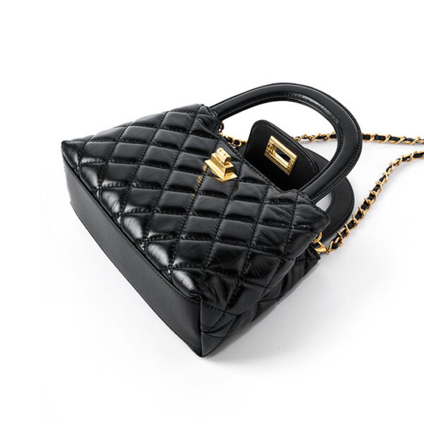 Womens Top Grain Genuine Leather Crossbody Bag - Image 4