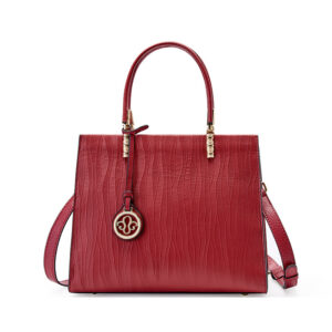 Womens Top Grain Genuine Leather Satchel Bag