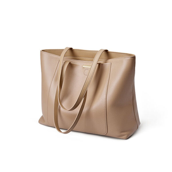 Womens Top Grain Genuine Leather Tote Bag - Image 2