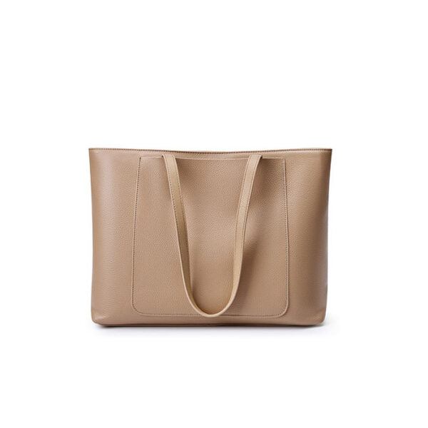 Womens Top Grain Genuine Leather Tote Bag - Image 4