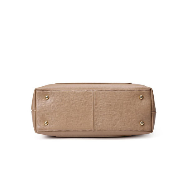 Womens Top Grain Genuine Leather Tote Bag - Image 5