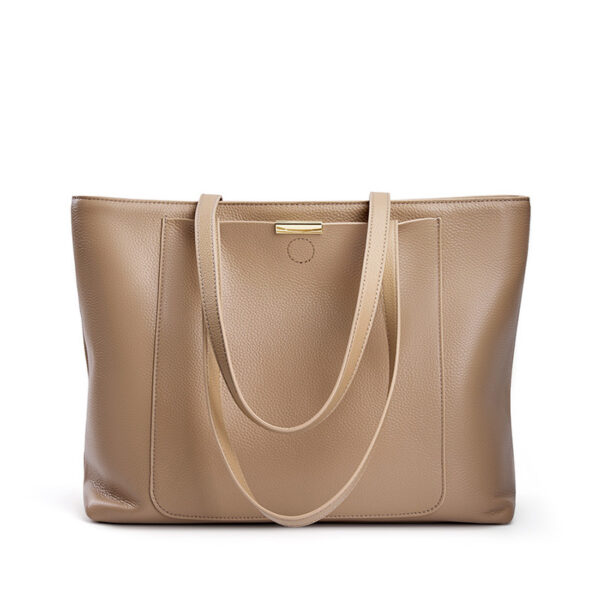 Womens Top Grain Genuine Leather Tote Bag