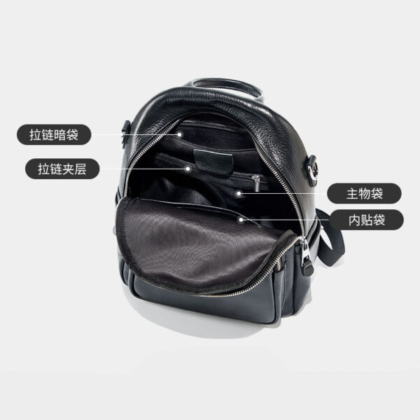 Top Grain Genuine Leather Backpack - Image 5