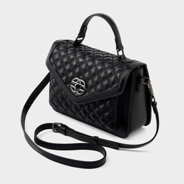 Womens Top Grain Genuine Leather Crossbody Bag - Image 2