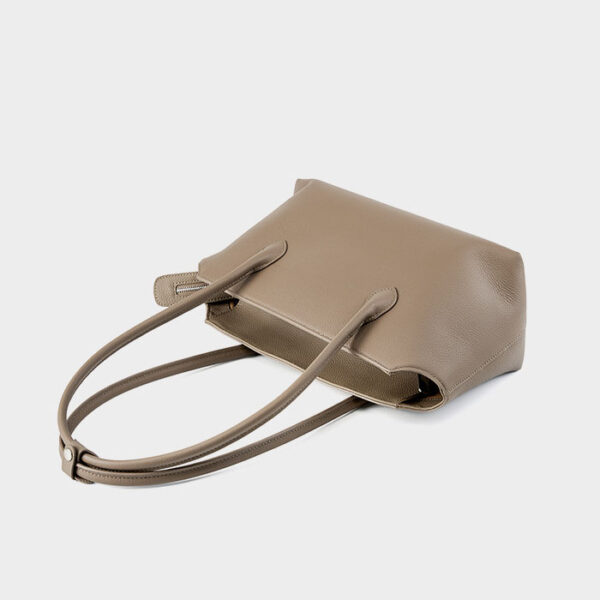 Womens Top Grain Genuine Leather Tote Bag - Image 4