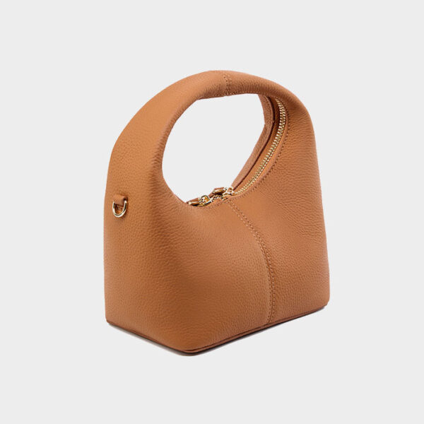 Womens Top Grain Genuine Leather Hobo Bag - Image 3