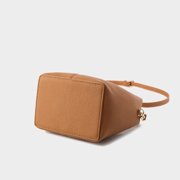 Womens Top Grain Genuine Leather Hobo Bag - Image 4
