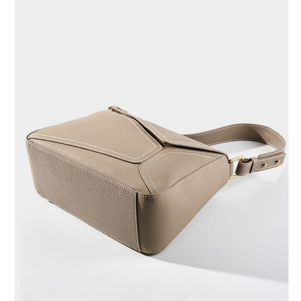 Womens Top Grain Genuine Leather Shoulder Bag - Image 5