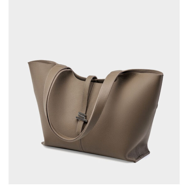 Womens Top Grain Genuine Leather Tote Bag - Image 2
