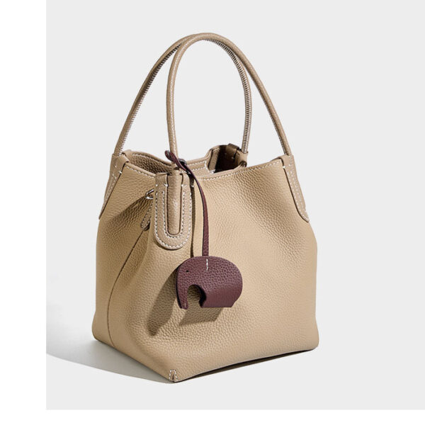 Womens Top Grain Genuine Leather Tote Bag - Image 2