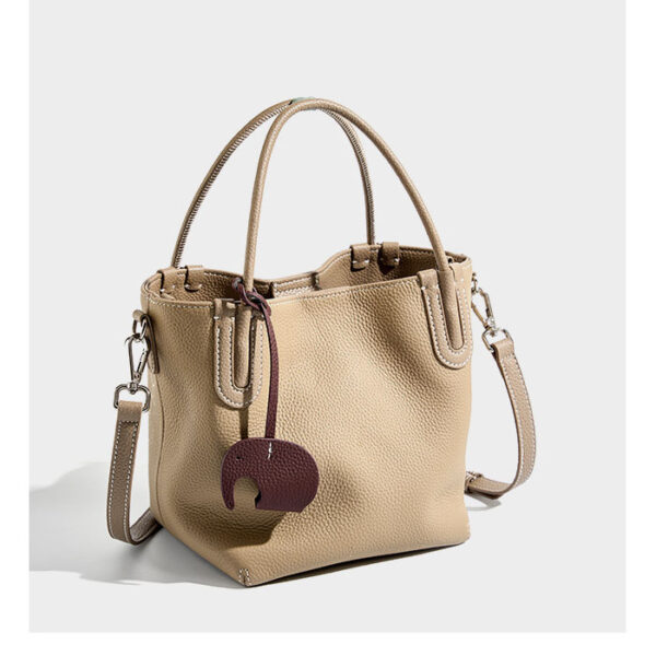 Womens Top Grain Genuine Leather Tote Bag - Image 3
