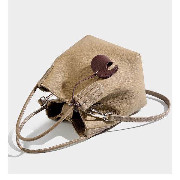 Womens Top Grain Genuine Leather Tote Bag - Image 4