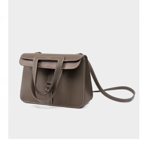 Womens Top Grain Genuine Leather Crossbody Bag - Image 2