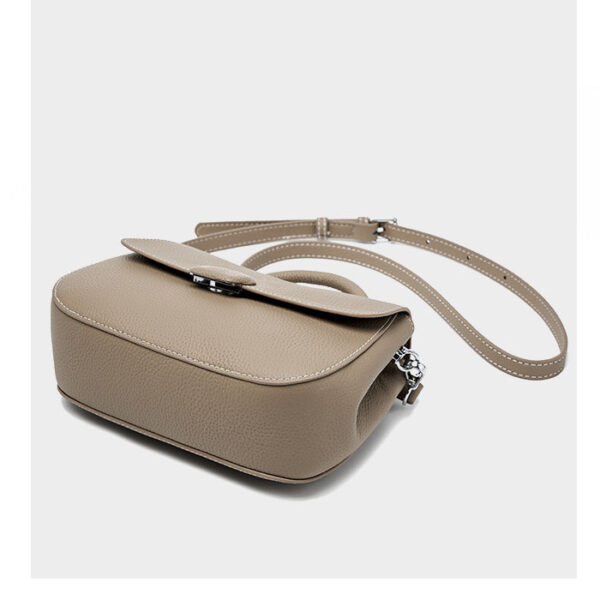 Womens Top Grain Genuine Leather Crossbody Bag - Image 4