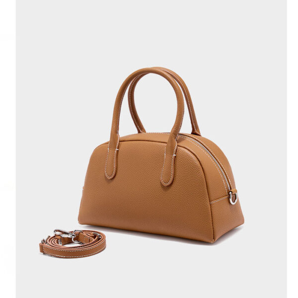 Womens Top Grain Genuine Leather Satchel Bag - Image 2