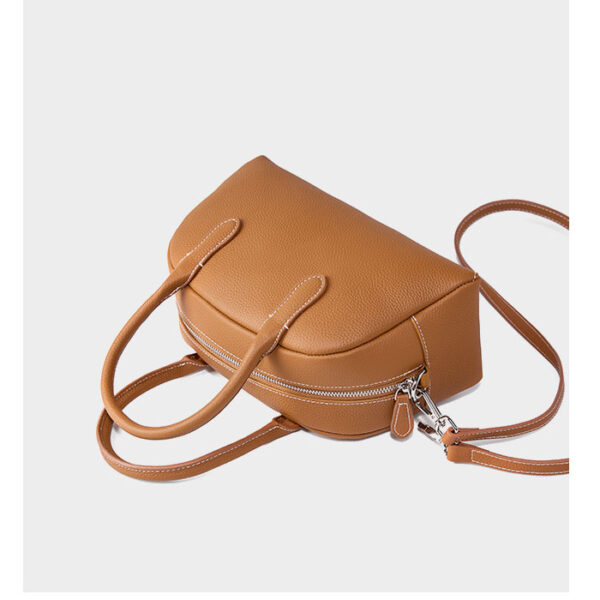 Womens Top Grain Genuine Leather Satchel Bag - Image 4