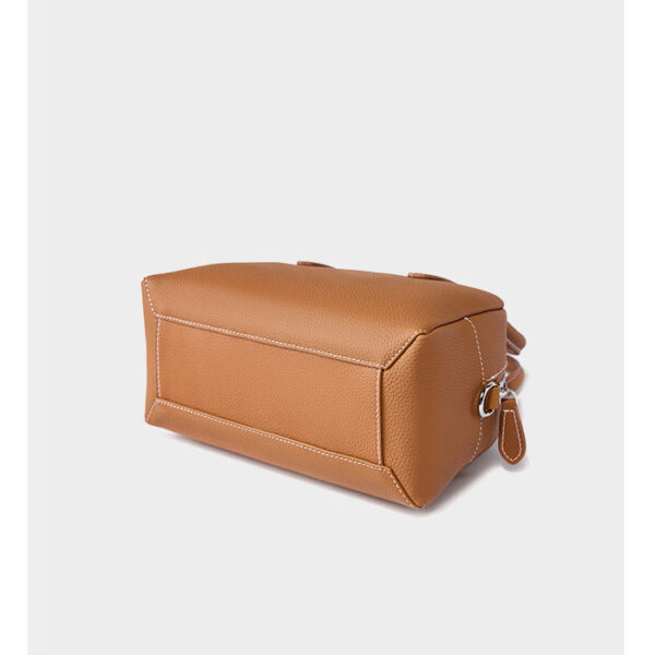 Womens Top Grain Genuine Leather Satchel Bag - Image 5