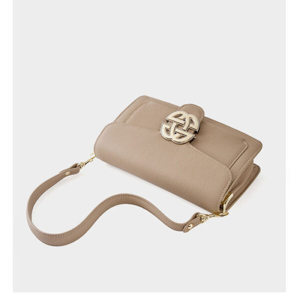 Womens Top Grain Genuine Leather Crossbody Bag - Image 3